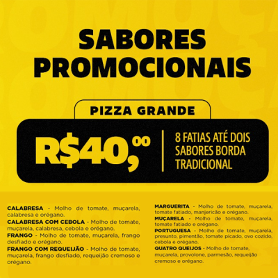 Pizza Grande (Sabores Selecionados)